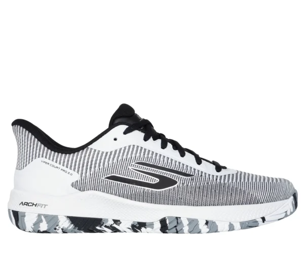 Skechers Men's Viper Court Pro 2 WIDE - White/Black