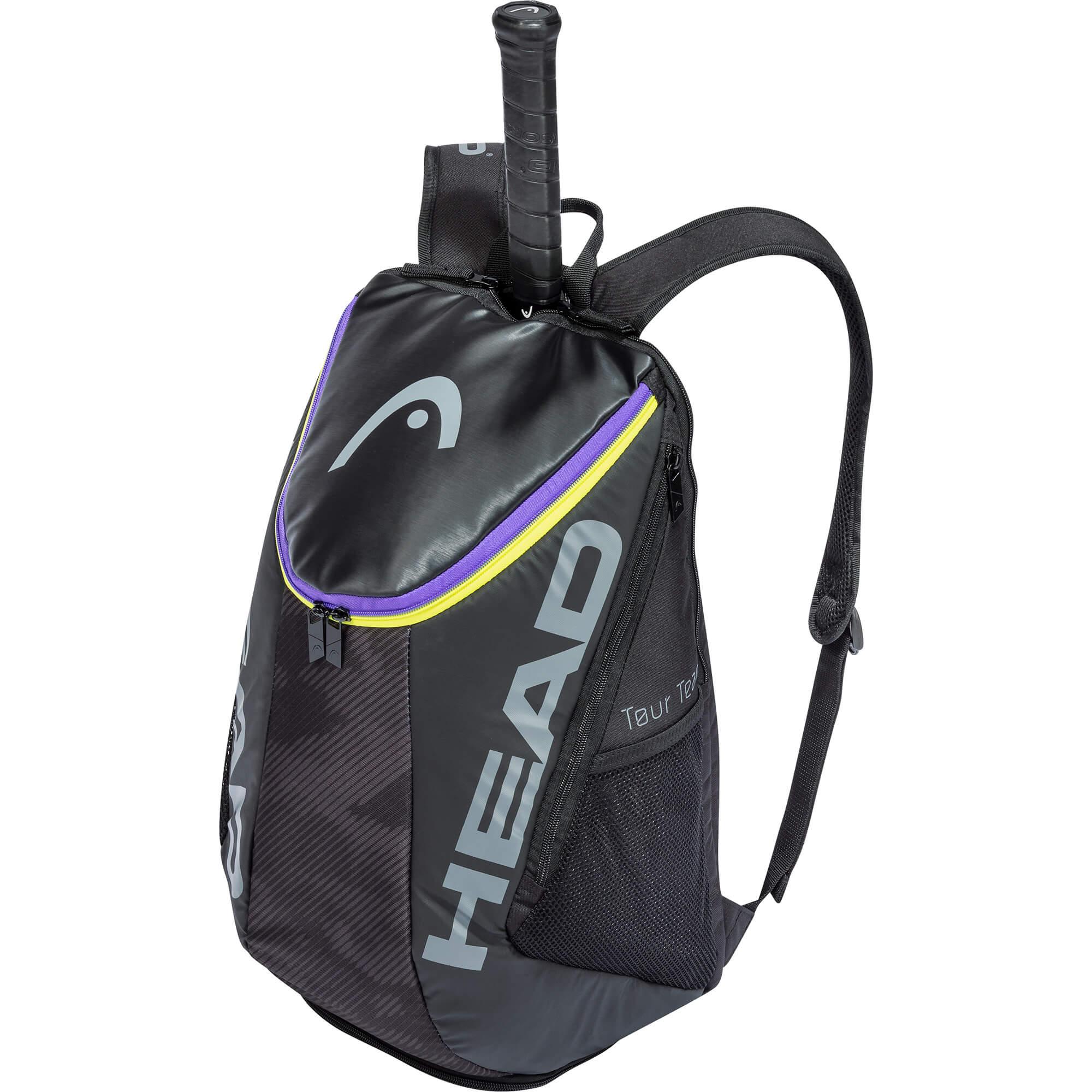 Boost benzine Rally Head Tour Team Backpack - Black/Purple/Yellow - Ray's Rackets