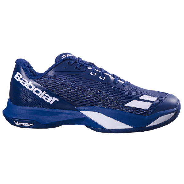 Babolat Men's Jet Mach 4 WIDE - Dark Blue/White