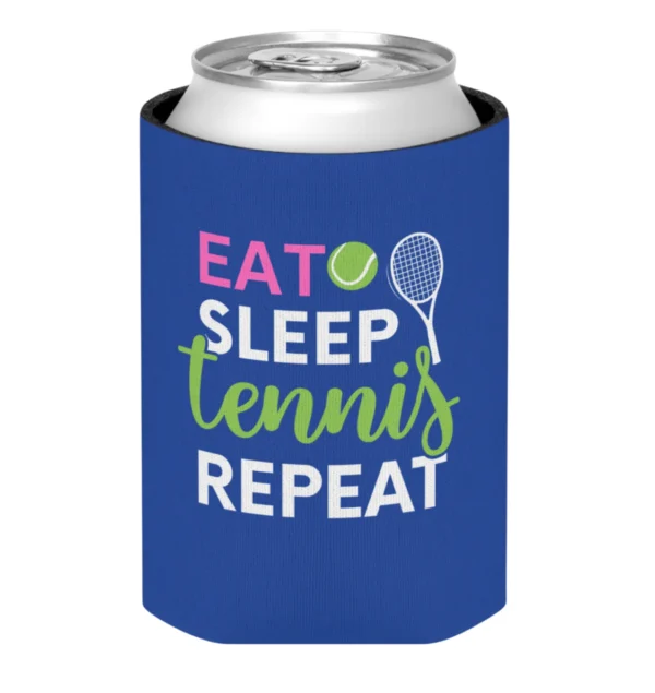 Born to Rally - Tennis Can Cooler - Eat Sleep Tennis