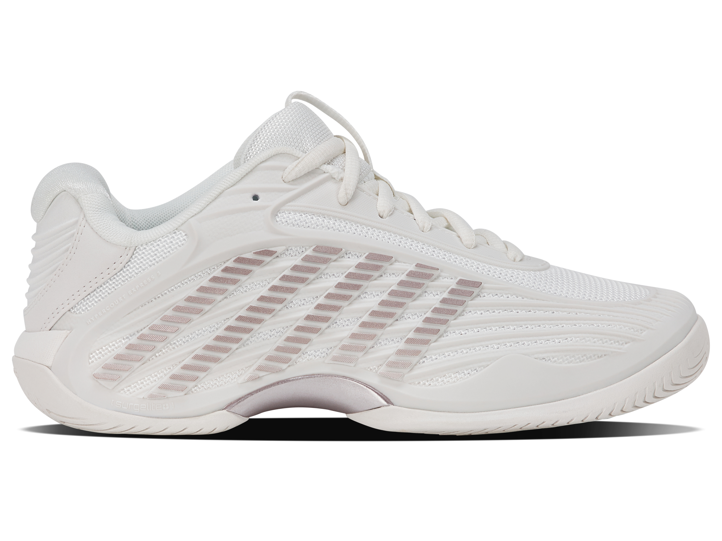 K-Swiss Women's Hypercourt Express 3 - Blanc de Blanc/Rose Gold