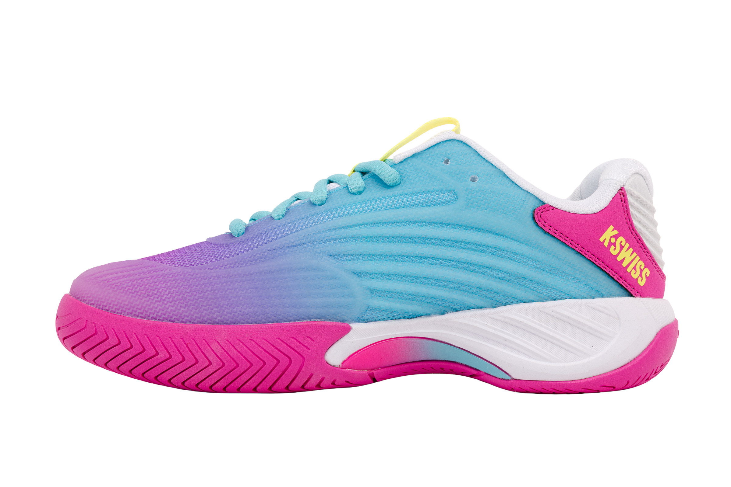 K-Swiss Women's Hypercourt Express 3 - Neon Pink/Blrdnc/Yellow - Image 5