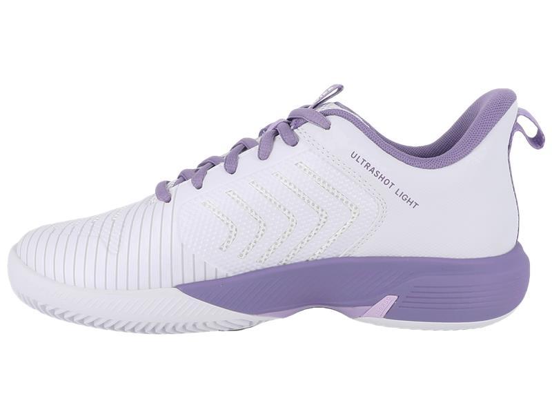 K-Swiss Women's Ultrashot Light - White/Purple Haze/Neon Lavender - Image 3