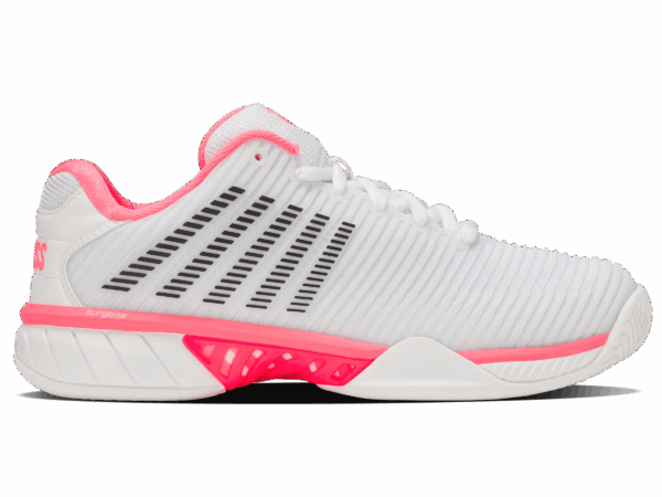 K-Swiss Women's Hypercourt Express 2 WIDE - White/Neon Pastel