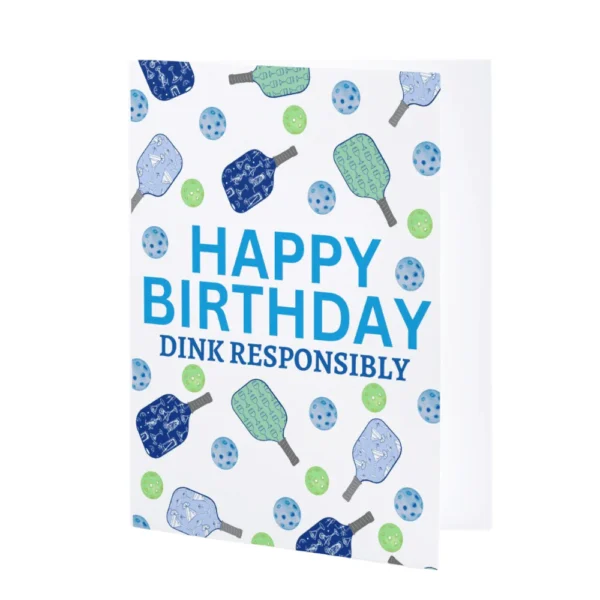 Born to Rally - PB Birthday Card - Dink Responsibly