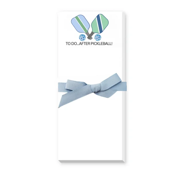 Born to Rally - Pickleball Notepad - To Do - Blue