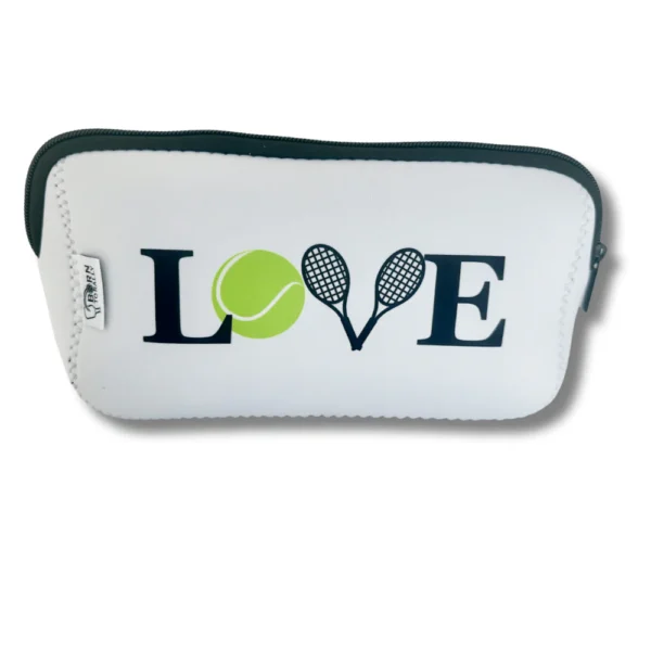 Born to Rally Tennis Cosmetic Bag - Love