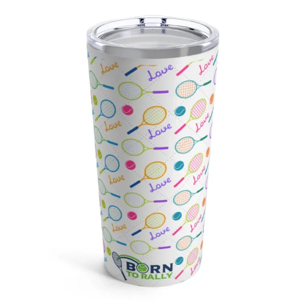 Born to Rally Tennis Tumbler 20oz - Love
