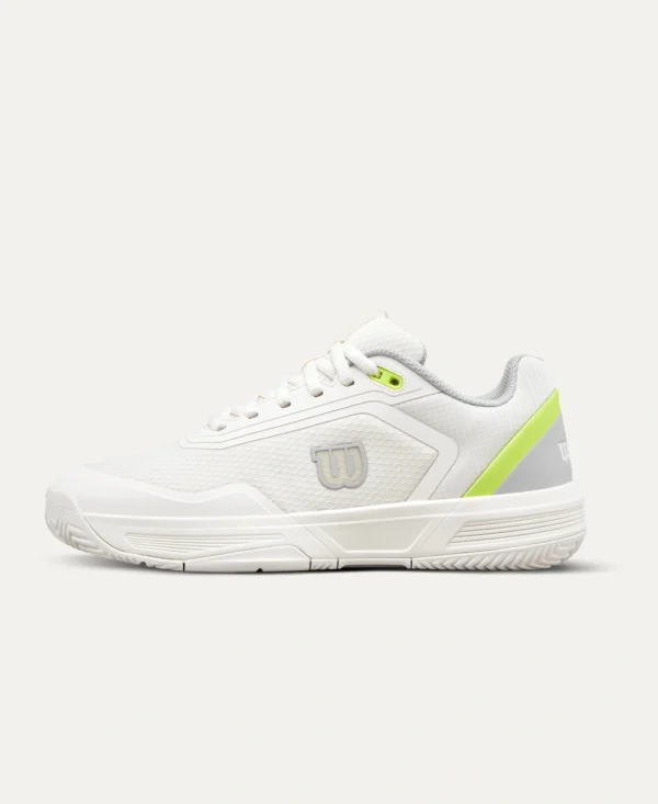 Wilson Women's Courtglide - Snow White/Titanium/Yellow