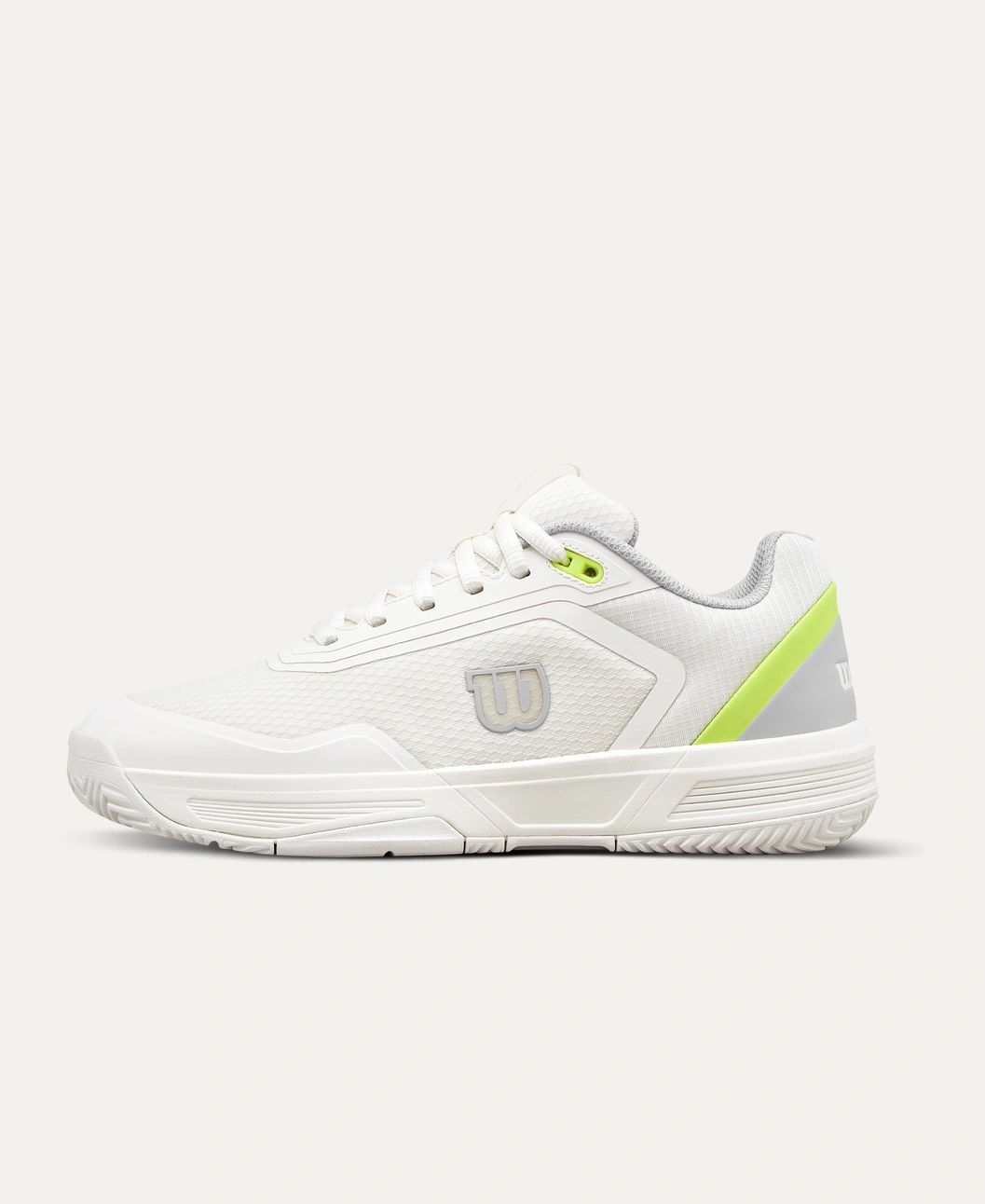 Wilson Women's Courtglide - Snow White/Titanium/Yellow