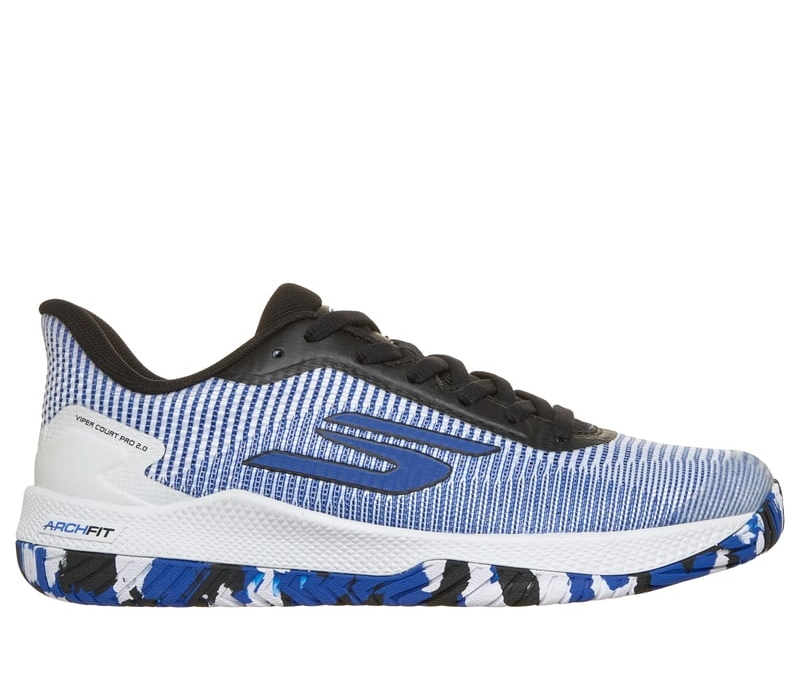 Skecher's Women's Viper Court Pro 2 - White/Black/Blue