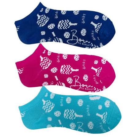 Born to Rally - Pickleball Ankle Socks