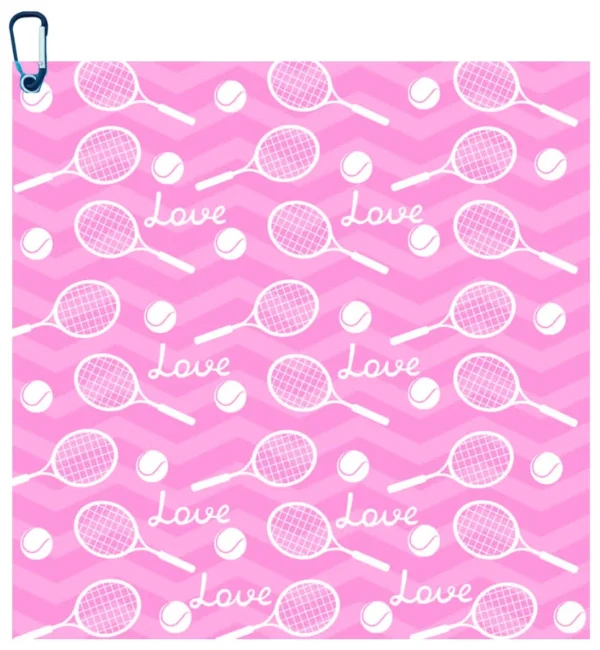 Born to Rally - Tennis Love Towel - Pink Love