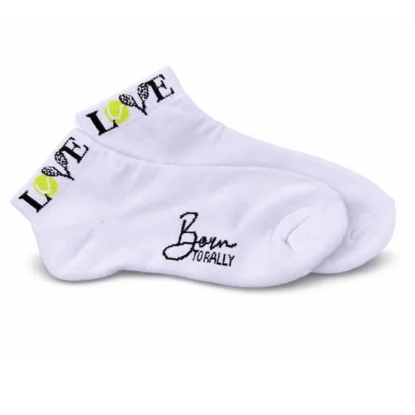 Born to Rally - Tennis Love Ankle Socks